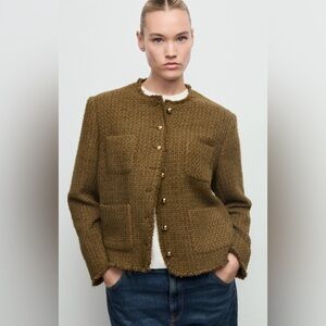 Olive Tweed Jacket